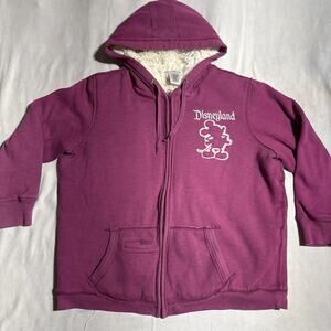 Walt Disney World Full Zip Hoodie Soft Faux Sherpa Body Lining Woman’s Sz 1X